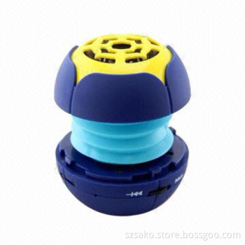 Mini Speaker Supports TF card, Low Cost, Fashionable Look, Blue,Red,Black,Orange,Yellow,Purple Color